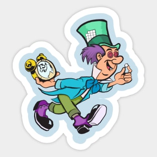 Mad Hatter Takes Acid, Alice In Wonderland Sticker